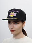 Бейсболка MITCHELL NESS арт. HHSS2997-LALYYPPPBLCK Los Angeles Lakers NBA (черный)